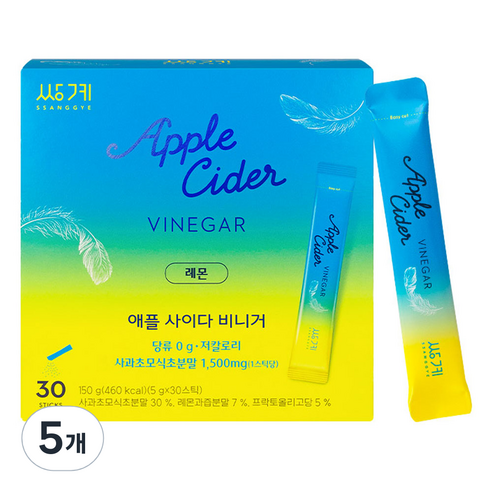 쌍계명차 애플사이다비니거 레몬 5g x 30p, 단품, 5개