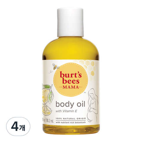 버츠비 마마 비 너리싱 바디오일, 118.2ml, 4개