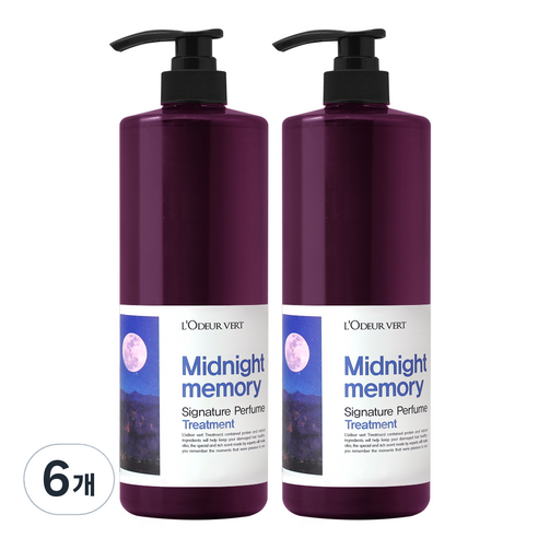 로더베르 시그니처 퍼퓸 트리트먼트 미드나잇메모리, 1000ml, 6개