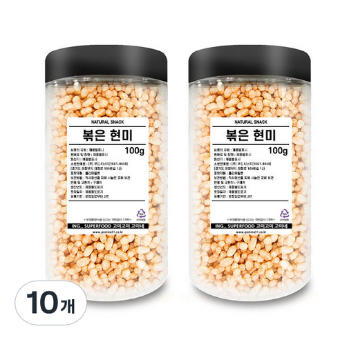 고미네 볶은 현미, 100g, 10개