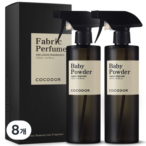 코코도르 룸 앤 패브릭 퍼퓸 섬유탈취제, 500ml, 8개, 베이비 파우더