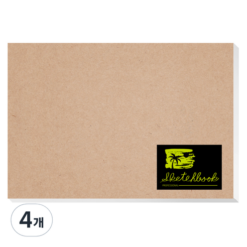 영아트 전문가 KF 스케치북 패드타입 200g, 5절, 30매, 4개