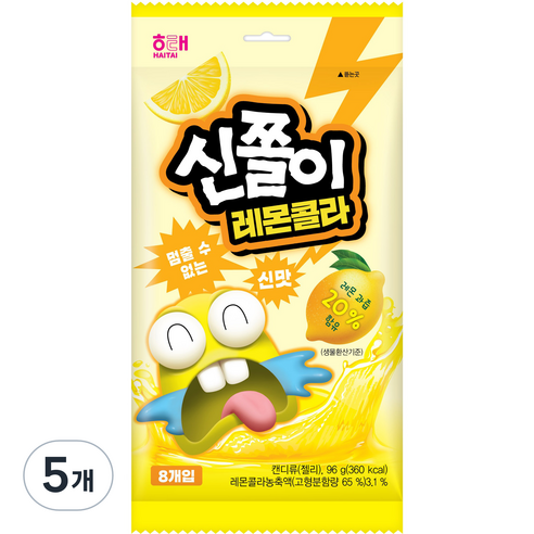 신쫄이 레몬콜라, 96g, 5개