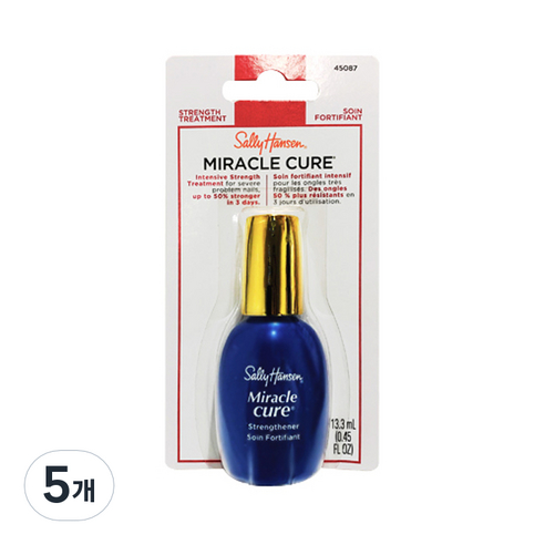 샐리한센 미라클 큐어 손톱 강화제, 13.3ml, 5개