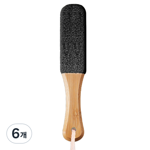 재마로 돌 풋파일 안전 각질관리 블랙, 1개입, 6개, 50g