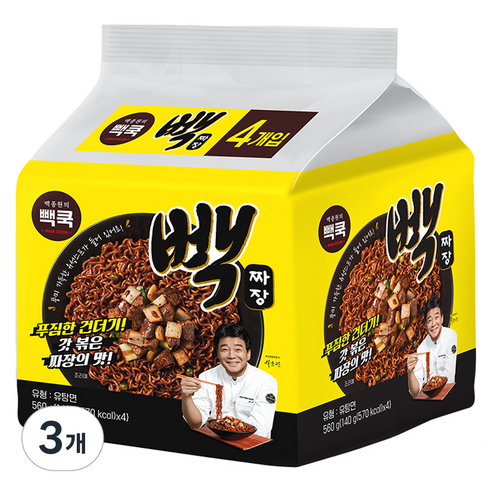 백쿡 빽짜장 140g, 12개