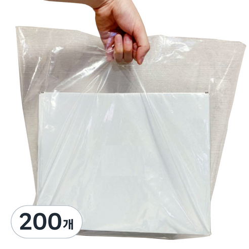 PE 비닐쇼핑백, 200개, 투명