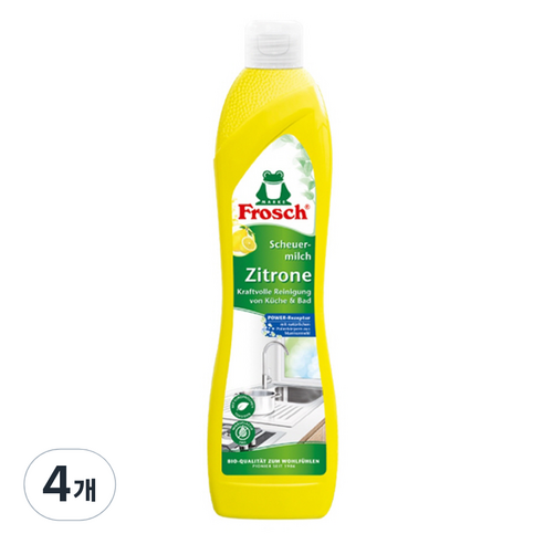 프로쉬 독일 레몬 다목적 인덕션 세정제, 500ml, 4개