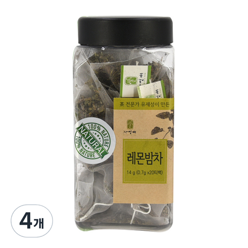 자연애 레몬밤차, 80개, 4개, 0.7g, 20개입, 700mg