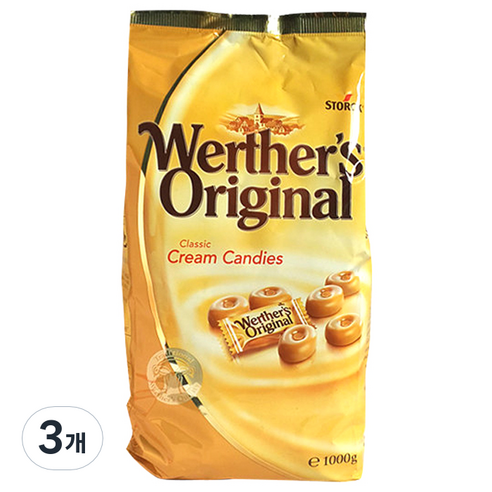 웨더스오리지날 크림 캔디, 1kg, 3개