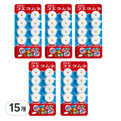 휘슬라무네 휘파람 사탕 소다맛, 22g, 15개
