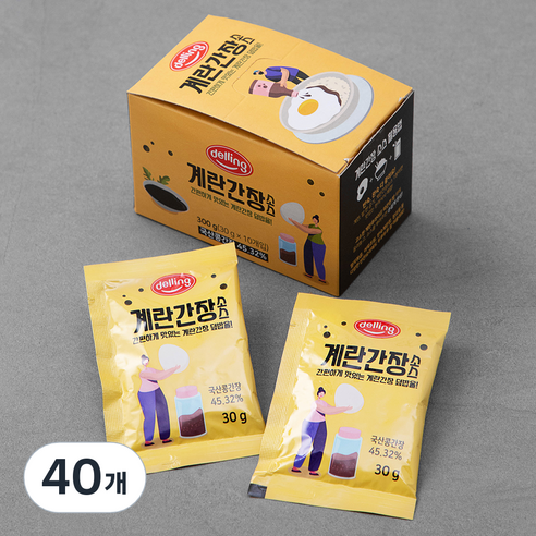 델링 계란간장소스, 30g, 40개