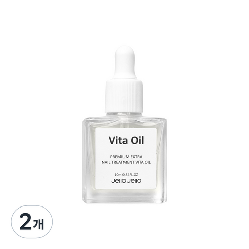 젤로젤로 프리미엄 엑스트라 네일 트리트먼트 비타 오일, 10ml, 2개