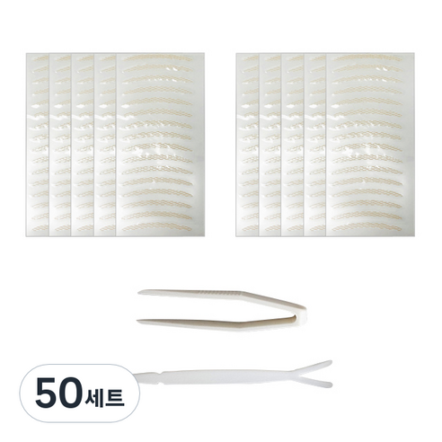 다크니스 레이스 쌍꺼풀 테이프 일반형 80회분, 베이지, 50세트