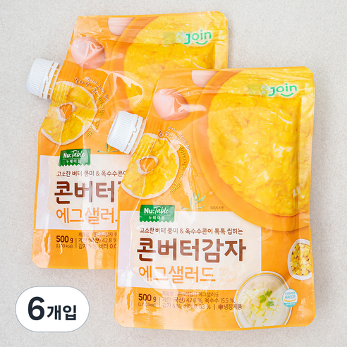 조인 누테이블 콘버터감자 에그샐러드, 500g, 6개입