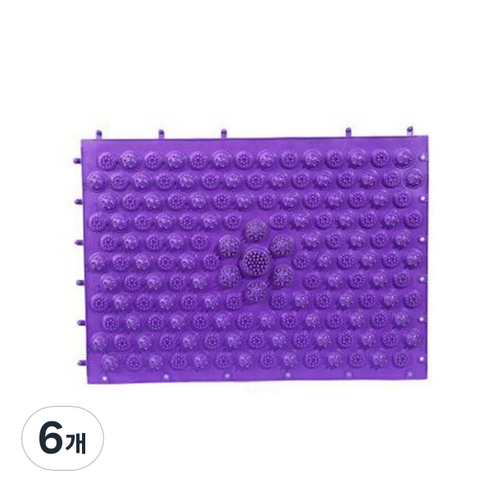 DIY 지압매트, 퍼플, 6개