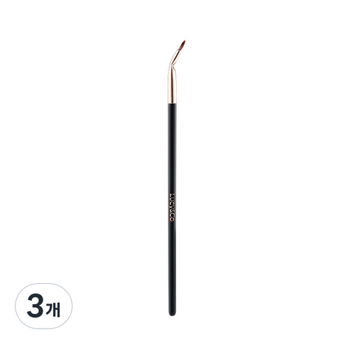 루시앤코 메이크업 아이라이너 브러쉬TR12, 3개, 블랙