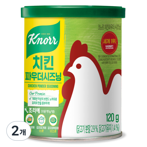 크노르 치킨스톡 파우더, 120g, 4개