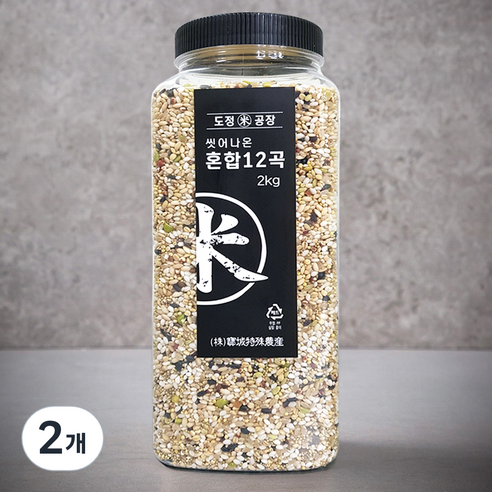 도정공장 씻어나온 혼합12곡, 2kg, 2개