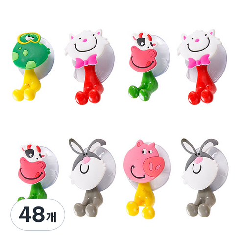 ABM 칫솔걸이, 색상랜덤, 48개