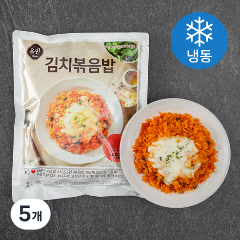 올반 김치볶음밥 (냉동), 414g, 5개