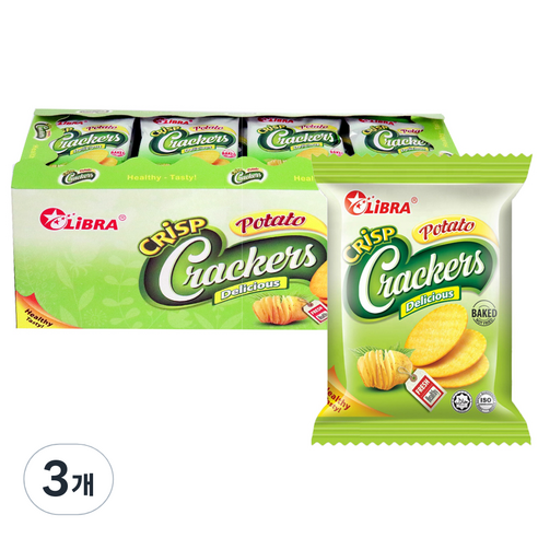 우리가스토리 리브라 포테이토 크리스프 크래커 60p, 855g, 3개