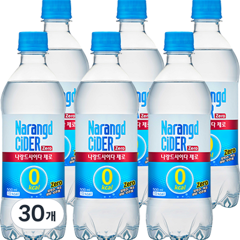 나랑드사이다 제로, 500ml, 30개