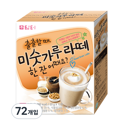 담터 미숫가루 라떼, 240g, 6개