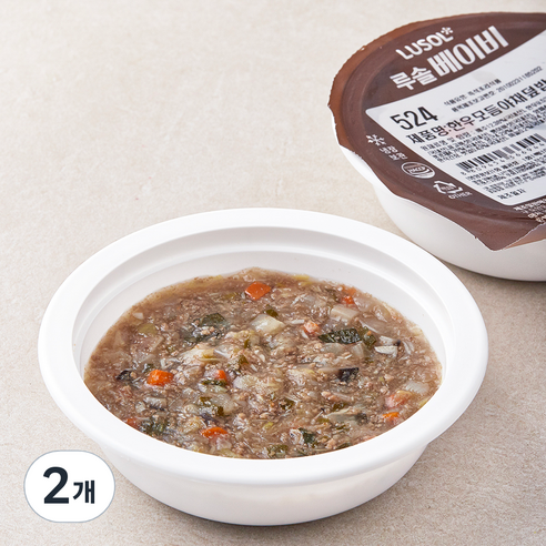 루솔 베이비 한우 모듬야채 덮밥소스 524, 100g, 2개