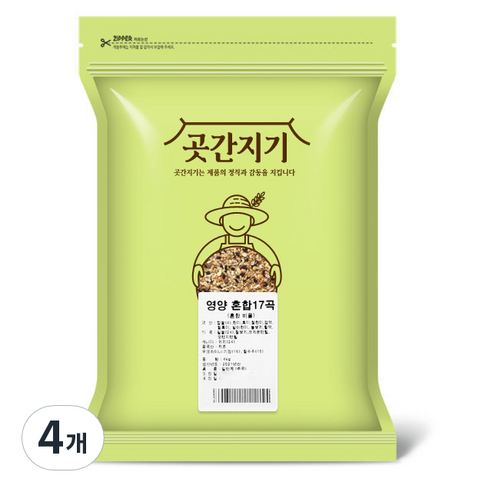 곳간지기 영양 혼합 17곡, 4kg, 4개