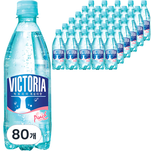 웅진 빅토리아 복숭아향 탄산음료, 500ml, 80개