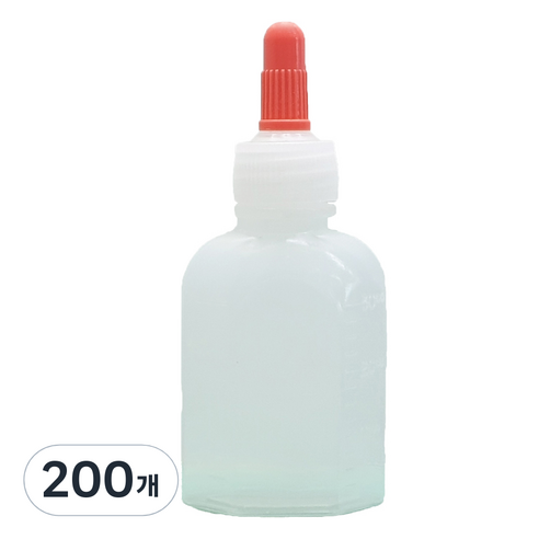 일회용 PE 긴뚜껑 약병 30ml, 200개