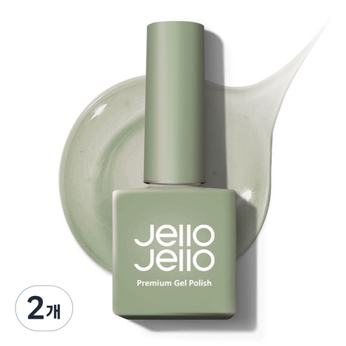 젤로젤로 시럽 젤 폴리쉬 옹브레 시리즈, JJ-22 뉴트럴그린, 10ml, 2개