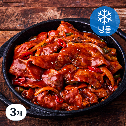 설야멱적 제주 돼지 고추장 불고기 (냉동), 400g, 3개
