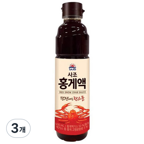 홍게액, 3개, 500ml