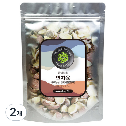 동이약초 연자육 연꽃씨앗, 250g, 2개