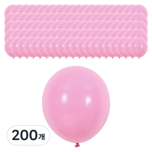 EUMES 이벤트 풍선 일반, 핑크, 200개