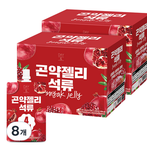 참앤들황토농원 데이 앤 석류 곤약젤리 10p, 8개