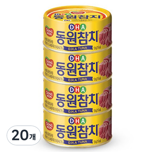 동원참치 DHA, 150g, 20개