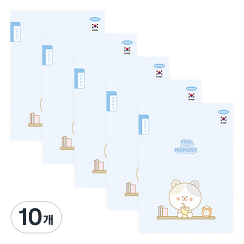 펜피아 1000 초등 제본노트 10칸쓰기 노트, D 블루, 10개