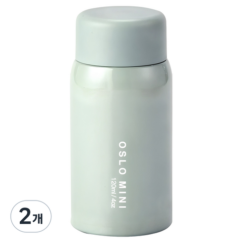 오슬로 미니 텀블러, 그린, 120ml, 2개