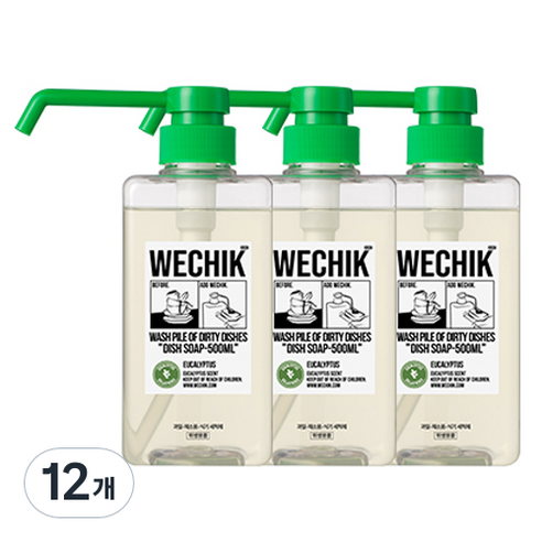 위칙 멀티플 주방세제, 500ml, 12개