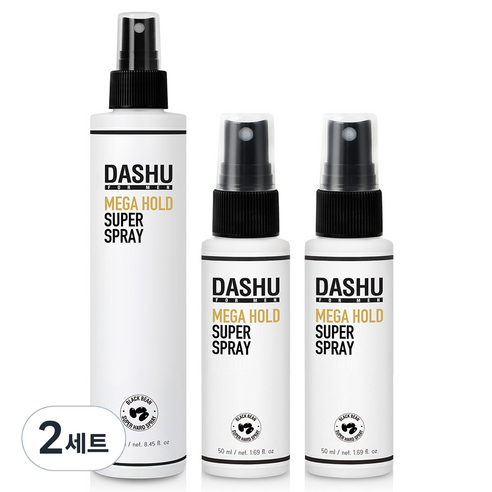 다슈 포 맨 프리미엄 메가 홀드 슈퍼 스프레이 250ml + 50ml 2p, 2세트