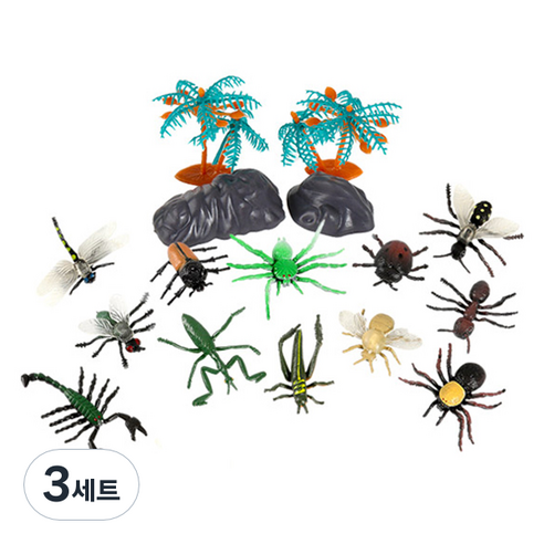 캐스비 네이처 사파리튜브 곤충 피규어 세트, 3세트