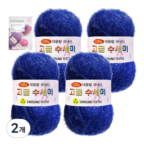 야나 대용량 수세미 100g x 4p + C 인쇄도안 8종 세트, 112 블루, 2개