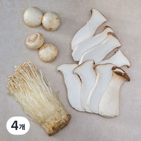 패밀리 구이용 모둠버섯, 400g, 4개