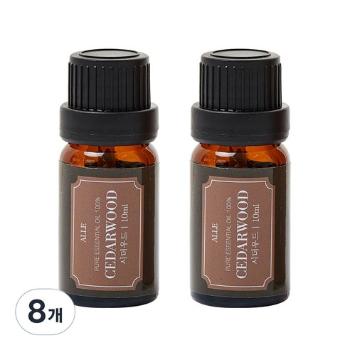 알레 비건 아로마 에센셜 오일 시더우드, 10ml, 8개