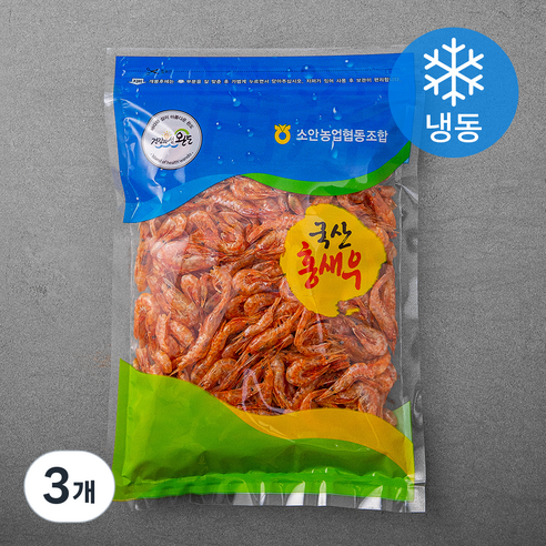 농협 완도 홍새우 (냉동), 100g, 3개