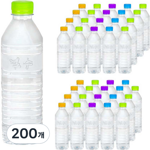 얼수 무라벨 생수, 500ml, 200개