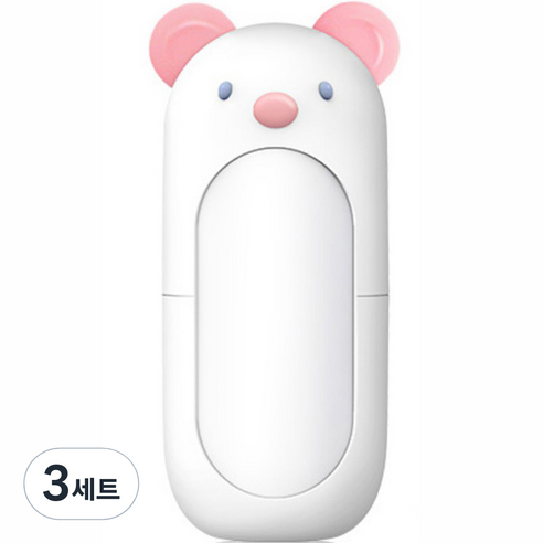 블루마켓 귀여운 캐릭터 케이스 베이비 손톱깍이 세트, 곰, 3세트